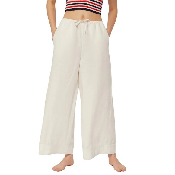 Onia Air Linen Drawstring Pant - L - Picture 1 of 3
